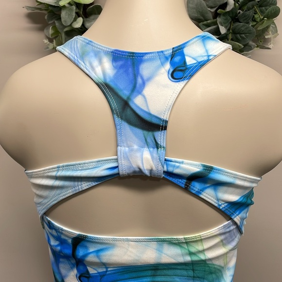 Old Navy Active Workout Tank Built in Bra Cutout Back S - Picture 5 of 16